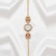 Handcrafted Kundan Alloy Metal Bracelet Watch